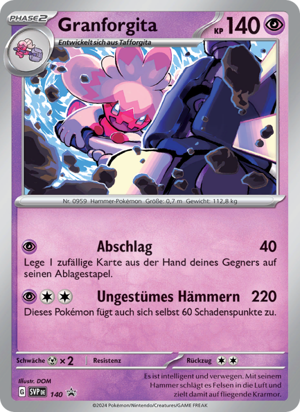Granforgita 140 — SVP Black Star Promos (German Pokémon TCG card)