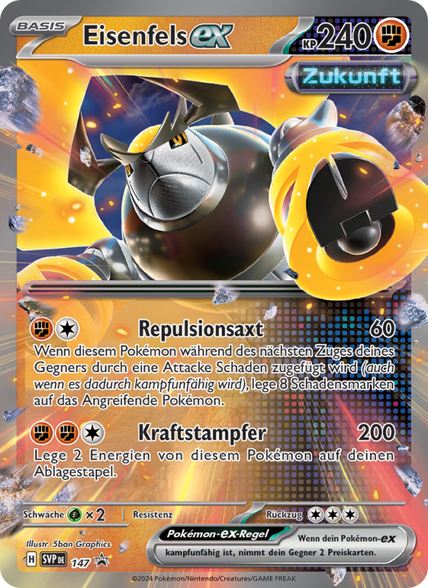 Eisenfels-ex 147 — SVP Black Star Promos (German Pokémon TCG card)