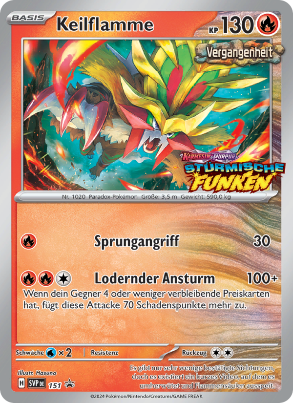 Keilflamme 151 — SVP Black Star Promos (German Pokémon TCG card)