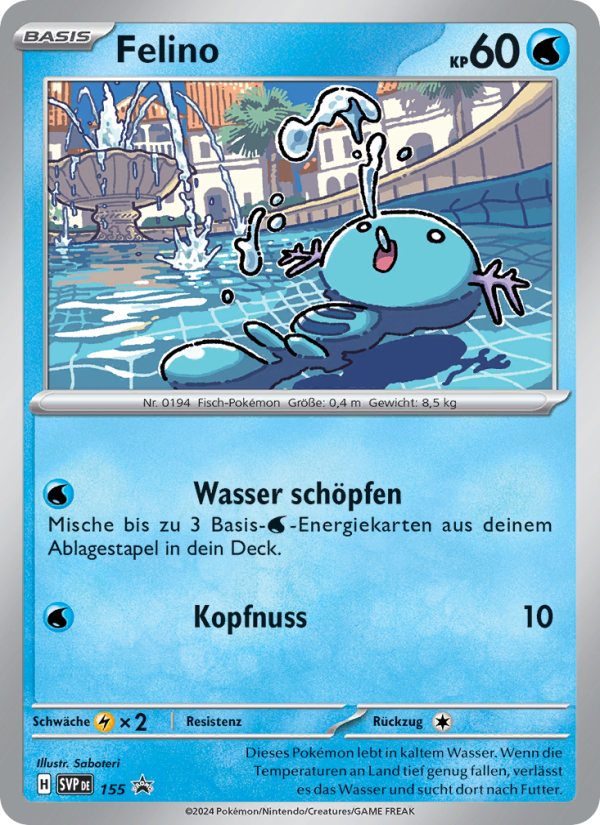 Felino 155 — SVP Black Star Promos (German Pokémon TCG card)