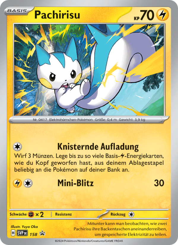 Pachirisu 158 — SVP Black Star Promos (German Pokémon TCG card)