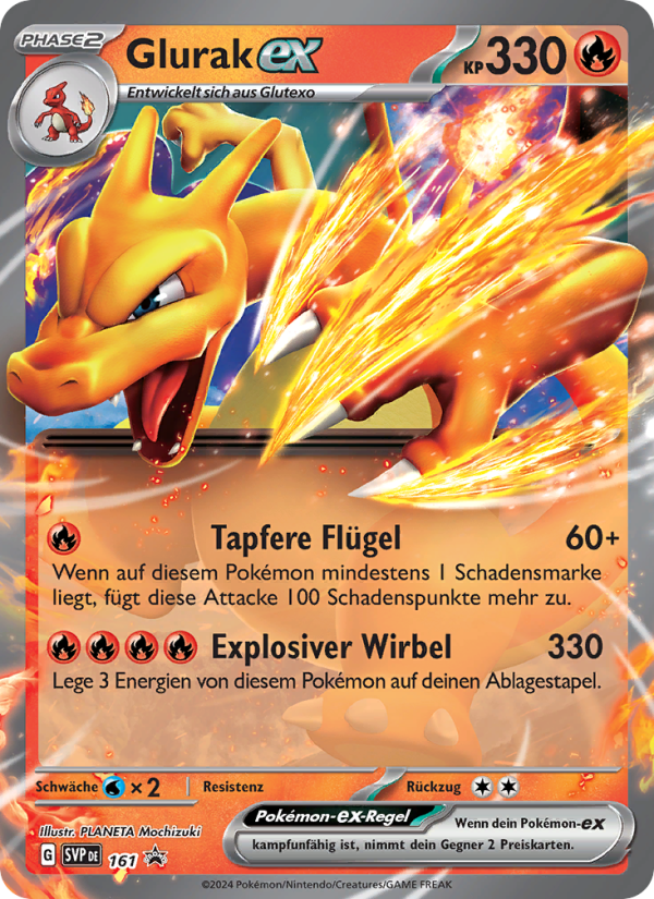 Glurak-ex 161 — SVP Black Star Promos (German Pokémon TCG card)