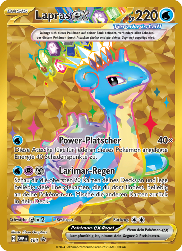 Lapras-ex 164 — SVP Black Star Promos (German Pokémon TCG card)