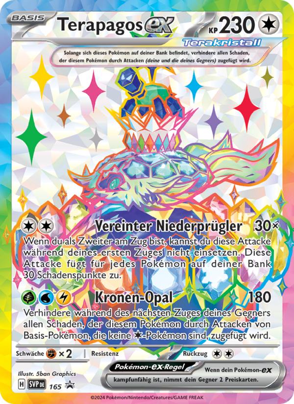 Terapagos-ex 165 — SVP Black Star Promos (German Pokémon TCG card)