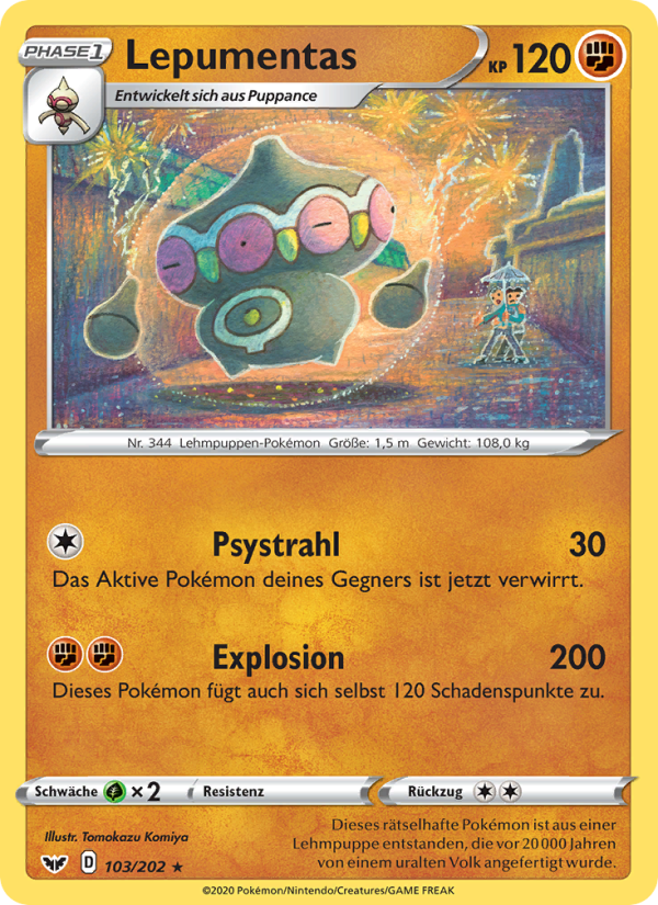 Lepumentas 103 — Sword & Shield (German Pokémon TCG card)