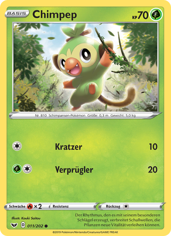 Chimpep 11 — Sword & Shield (German Pokémon TCG card)