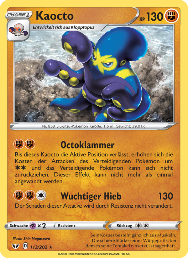 Kaocto 113 — Sword & Shield (German Pokémon TCG card)