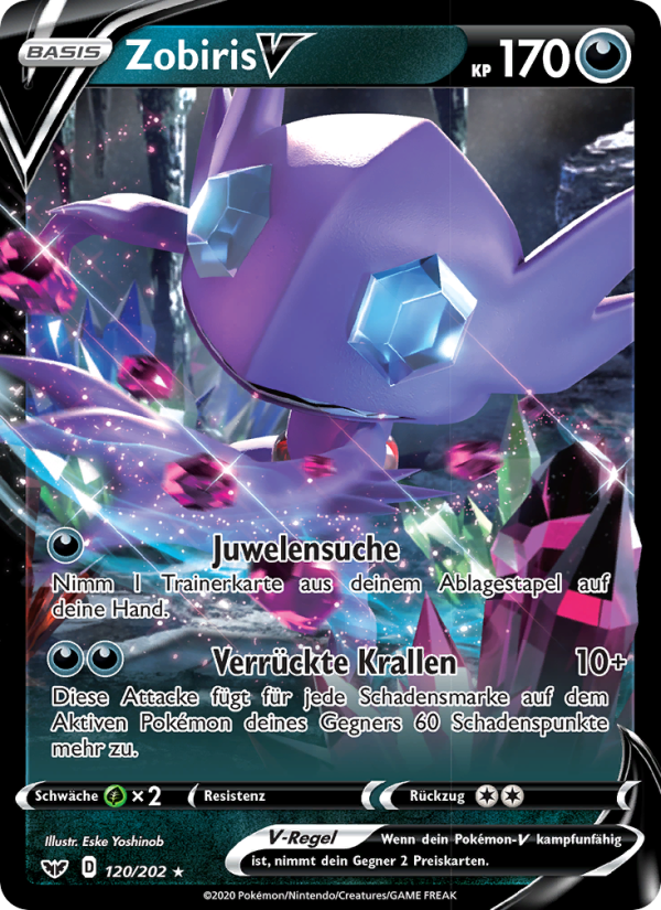 Zobiris V 120 — Sword & Shield (German Pokémon TCG card)