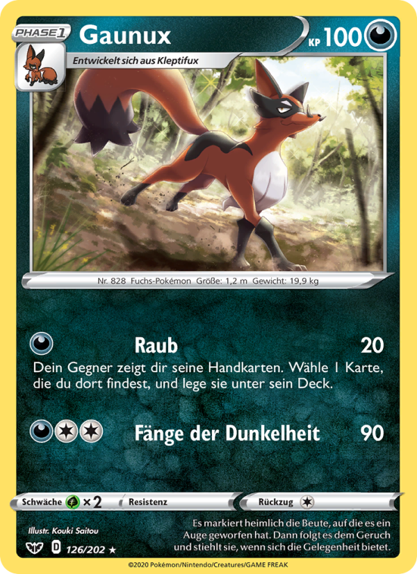 Gaunux 126 — Sword & Shield (German Pokémon TCG card)