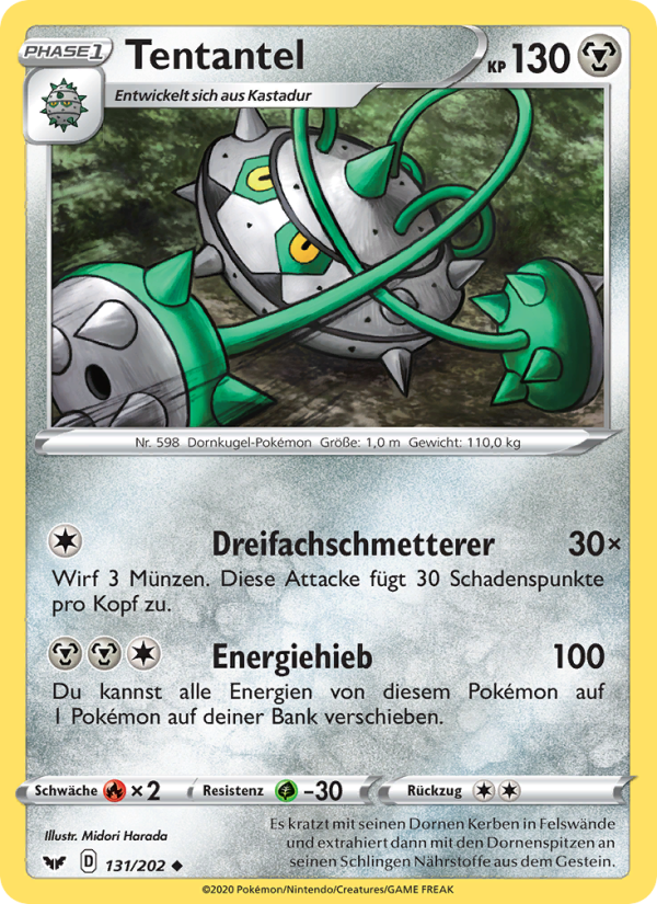 Tentantel 131 — Sword & Shield (German Pokémon TCG card)