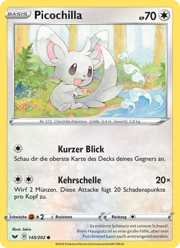 Picochilla 145 — Sword & Shield (German Pokémon TCG card)