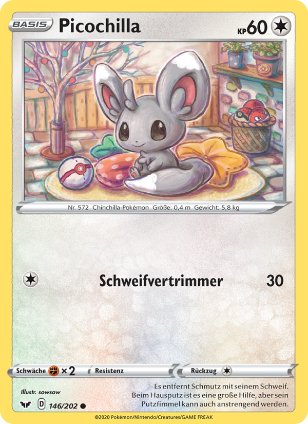 Picochilla 146 — Sword & Shield (German Pokémon TCG card)