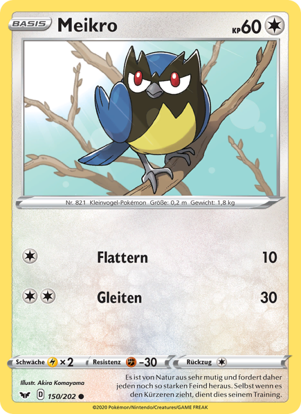 Meikro 150 — Sword & Shield (German Pokémon TCG card)
