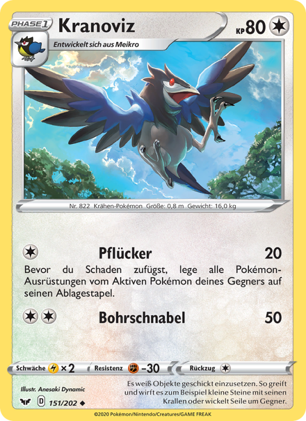 Kranoviz 151 — Sword & Shield (German Pokémon TCG card)