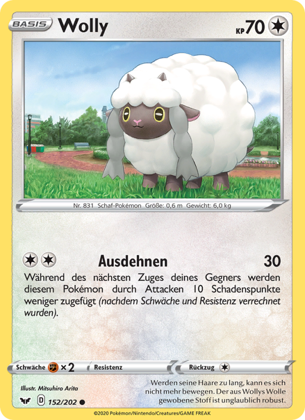 Wolly 152 — Sword & Shield (German Pokémon TCG card)