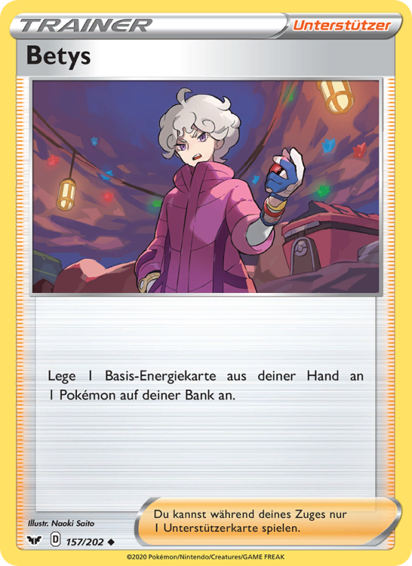 Betys 157 — Sword & Shield (German Pokémon TCG card)