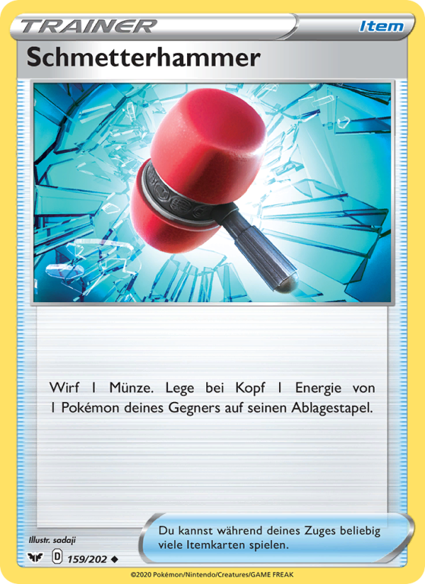 Schmetterhammer 159 — Sword & Shield (German Pokémon TCG card)