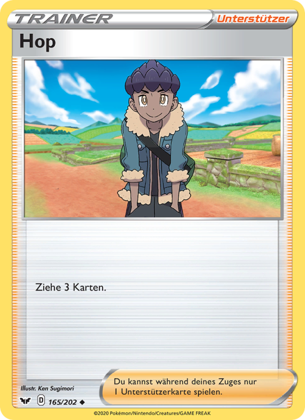 Hop 165 — Sword & Shield (German Pokémon TCG card)
