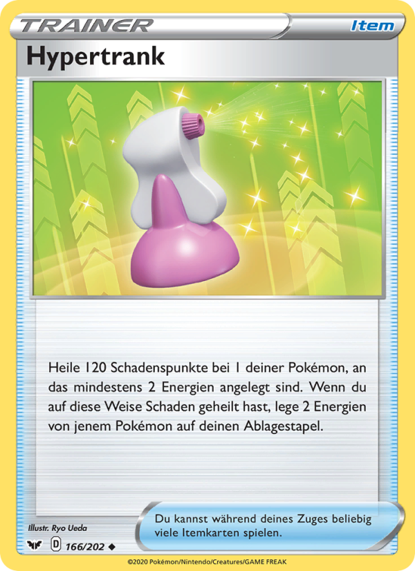 Hypertrank 166 — Sword & Shield (German Pokémon TCG card)