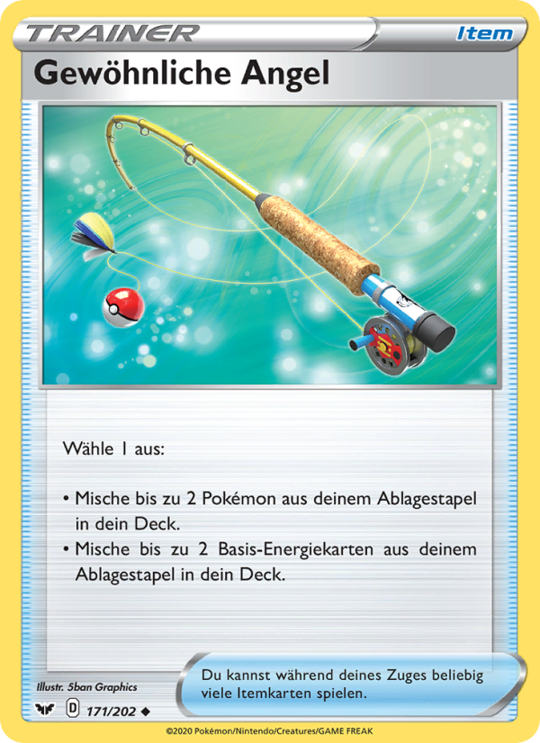 Gewöhnliche Angel 171 — Sword & Shield (German Pokémon TCG card)