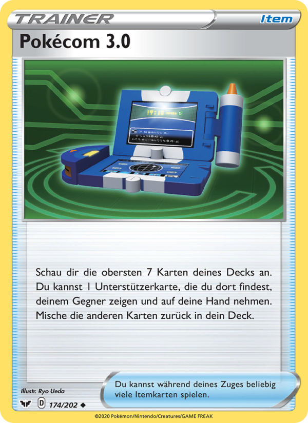 Pokécom 3.0 174 — Sword & Shield (German Pokémon TCG card)