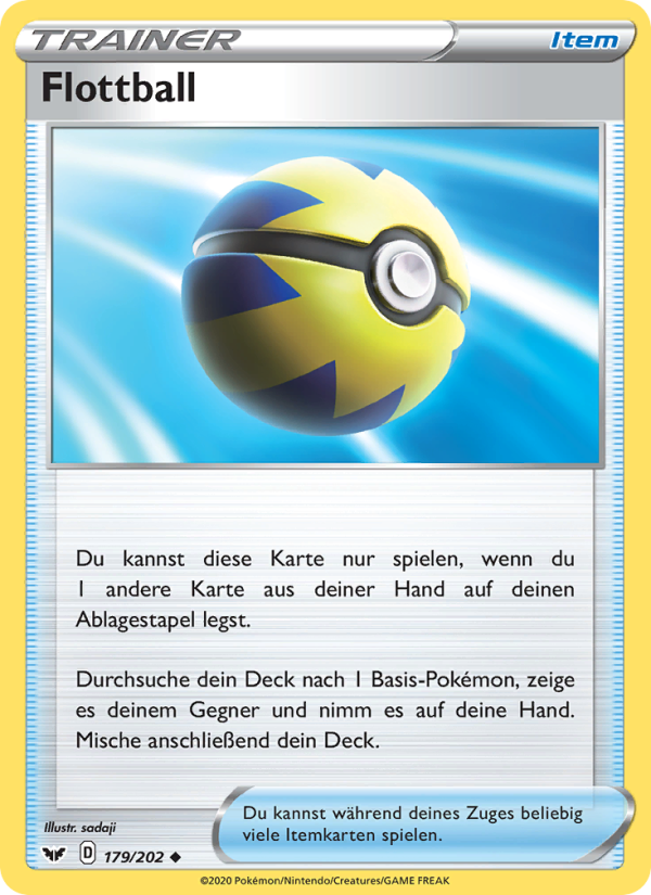 Flottball 179 — Sword & Shield (German Pokémon TCG card)