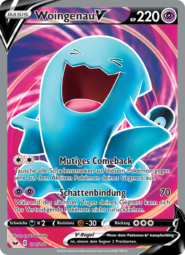 Woingenau V 191 — Sword & Shield (German Pokémon TCG card)