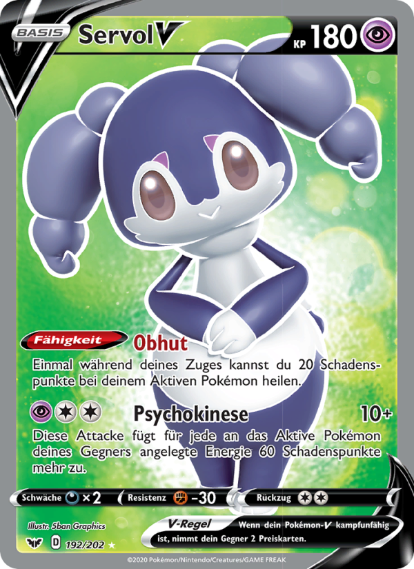 Servol V 192 — Sword & Shield (German Pokémon TCG card)