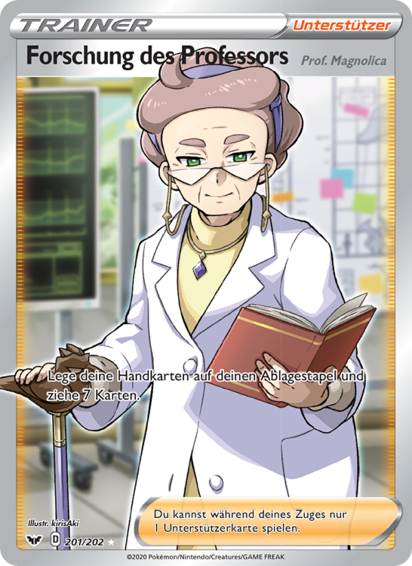 Forschung des Professors 201 — Sword & Shield (German Pokémon TCG card)