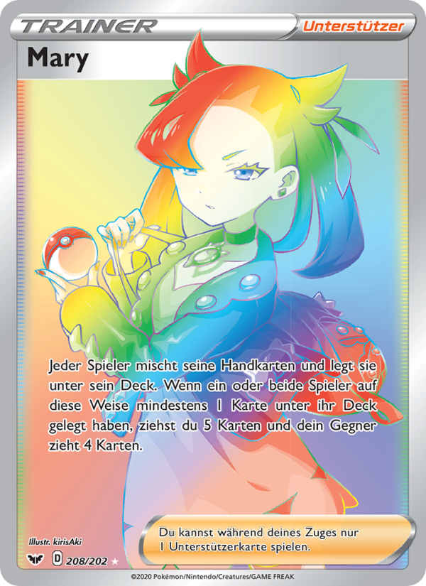 Mary 208 — Sword & Shield (German Pokémon TCG card)