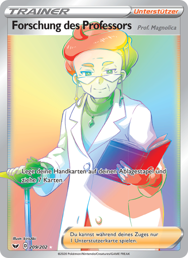 Forschung des Professors 209 — Sword & Shield (German Pokémon TCG card)