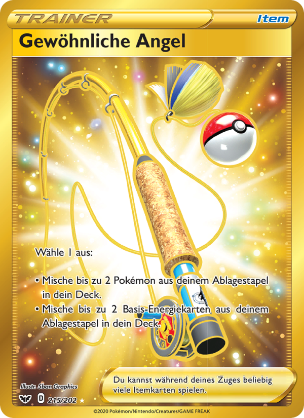 Gewöhnliche Angel 215 — Sword & Shield (German Pokémon TCG card)