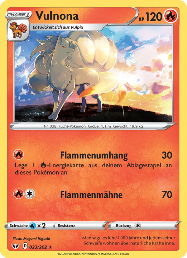 Vulnona 23 — Sword & Shield (German Pokémon TCG card)
