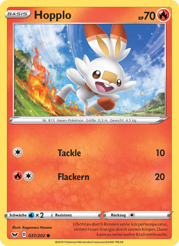 Hopplo 31 — Sword & Shield (German Pokémon TCG card)