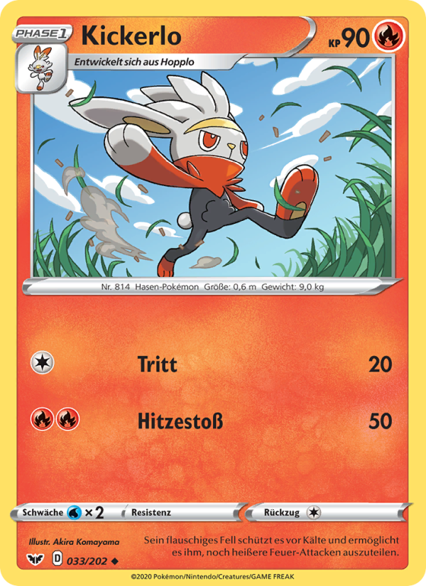 Kickerlo 33 — Sword & Shield (German Pokémon TCG card)