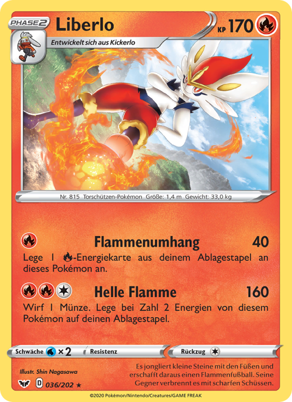 Liberlo 36 — Sword & Shield (German Pokémon TCG card)