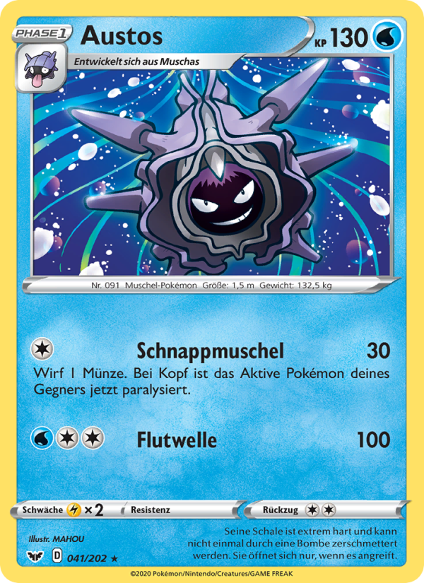 Austos 41 — Sword & Shield (German Pokémon TCG card)