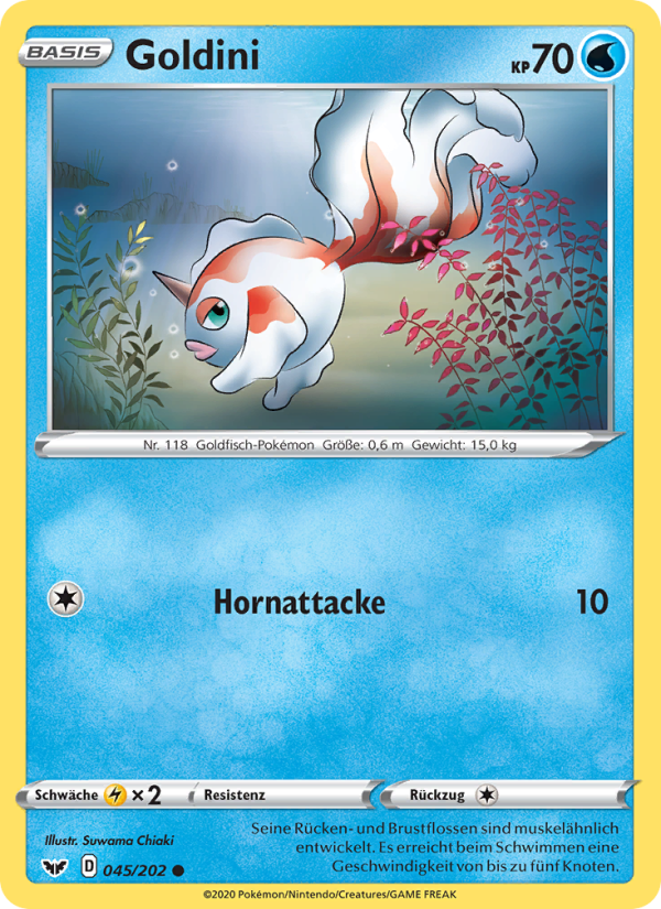 Goldini 45 — Sword & Shield (German Pokémon TCG card)