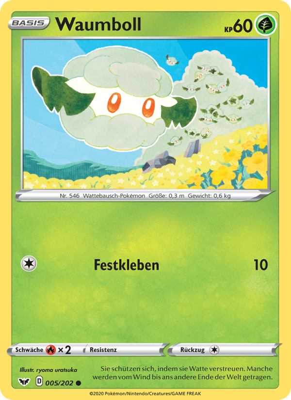 Waumboll 5 — Sword & Shield (German Pokémon TCG card)