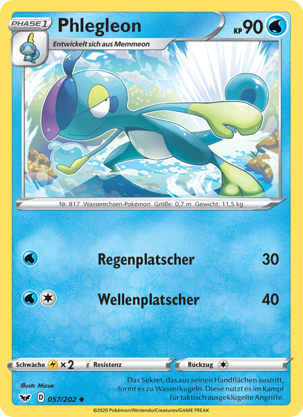 Phlegleon 57 — Sword & Shield (German Pokémon TCG card)