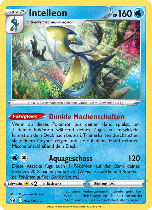 Intelleon 58 — Sword & Shield (German Pokémon TCG card)