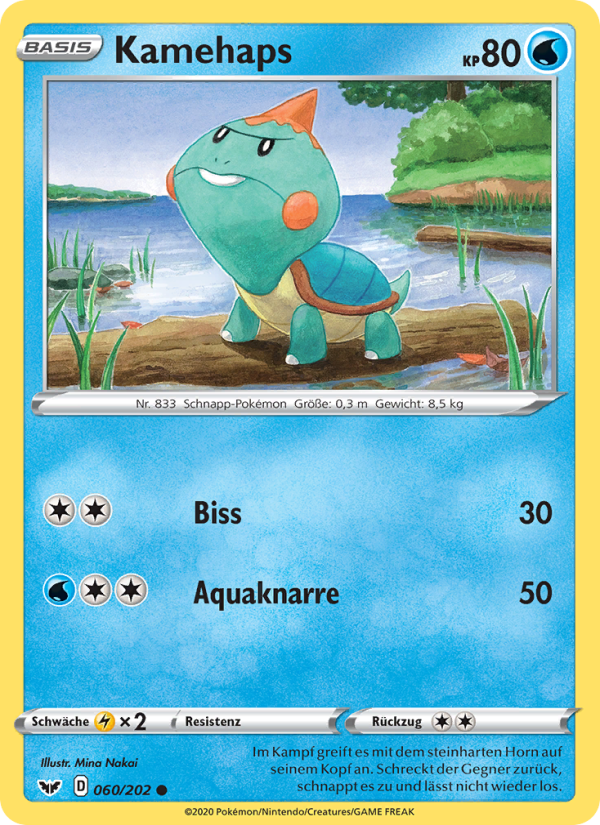 Kamehaps 60 — Sword & Shield (German Pokémon TCG card)