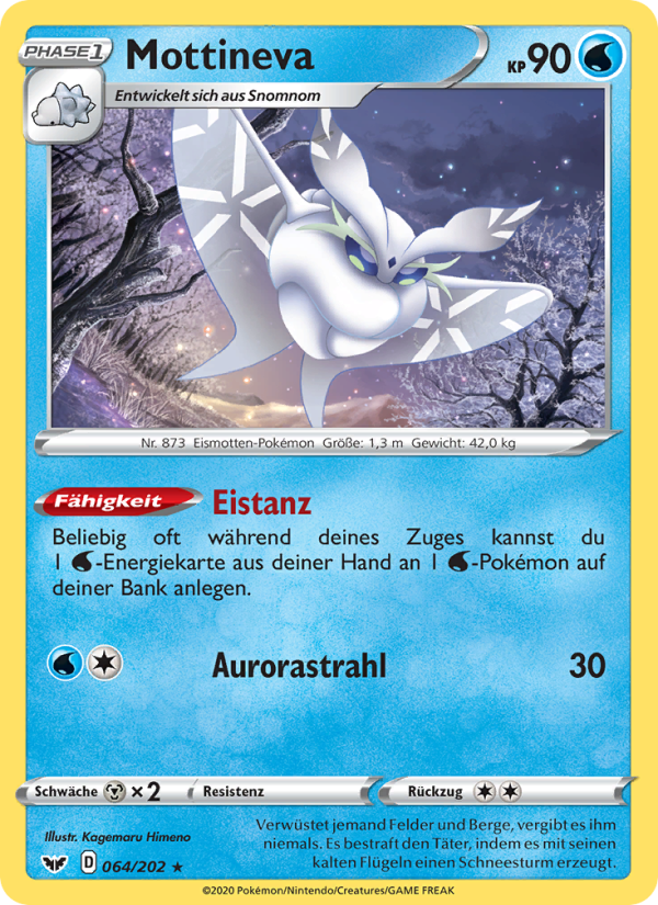 Mottineva 64 — Sword & Shield (German Pokémon TCG card)