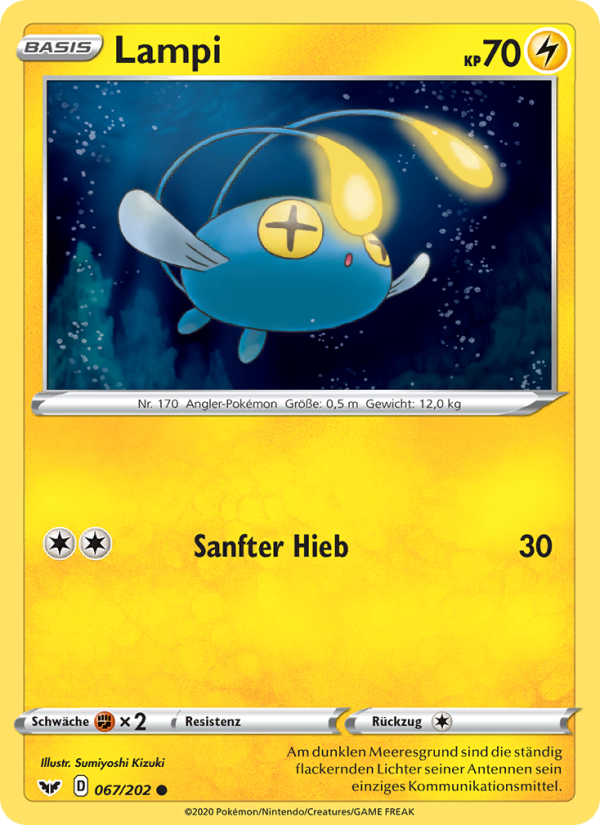 Lampi 67 — Sword & Shield (German Pokémon TCG card)