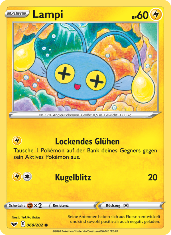 Lampi 68 — Sword & Shield (German Pokémon TCG card)