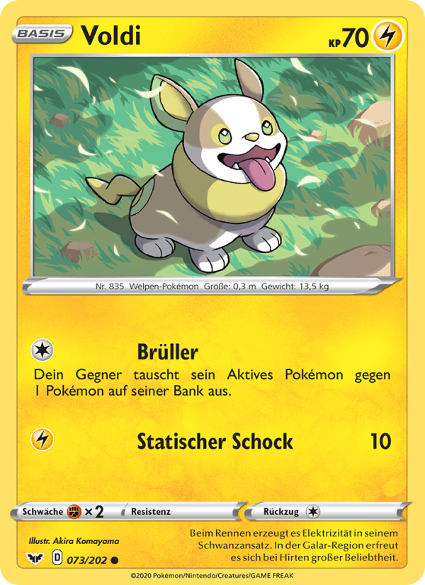 Voldi 73 — Sword & Shield (German Pokémon TCG card)