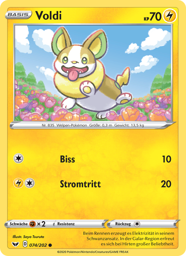 Voldi 74 — Sword & Shield (German Pokémon TCG card)
