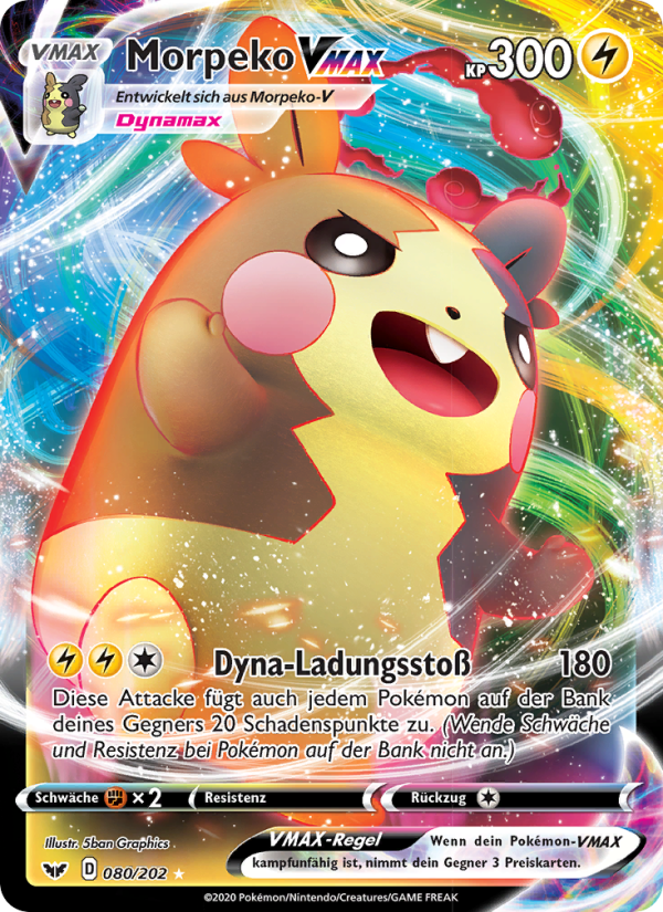 Morpeko VMAX 80 — Sword & Shield (German Pokémon TCG card)