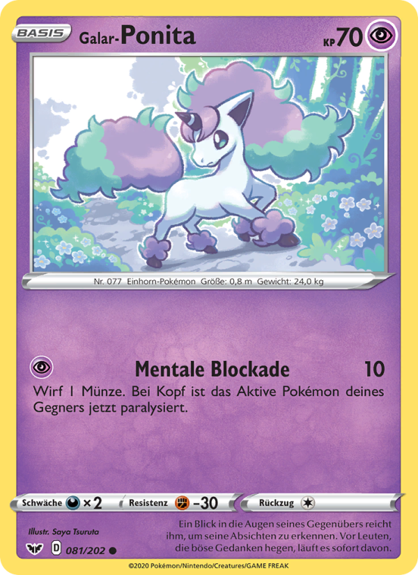 Galar-Ponita 81 — Sword & Shield (German Pokémon TCG card)
