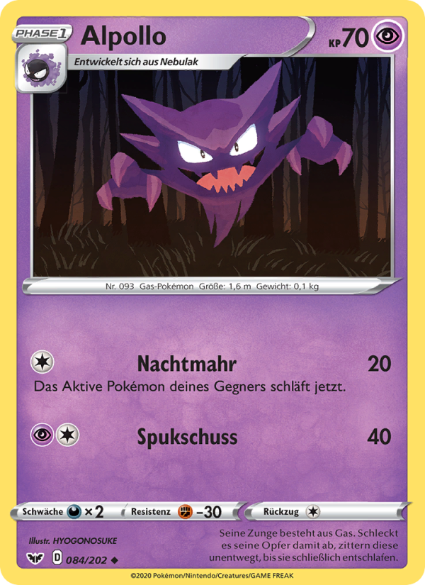 Alpollo 84 — Sword & Shield (German Pokémon TCG card)